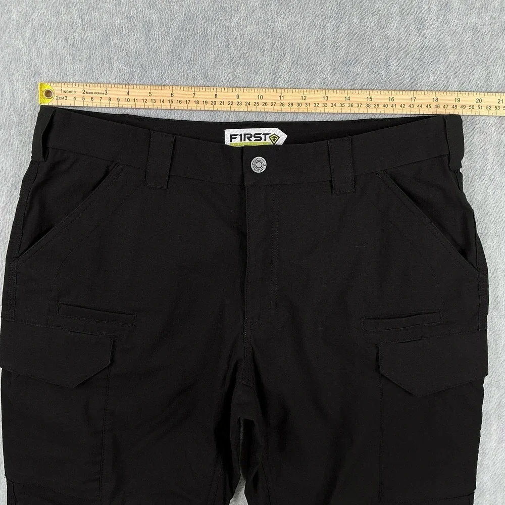First Tactical Pants Men 38x32 (ACTUAL 38x29) Black Tactical Ripstop Cargo